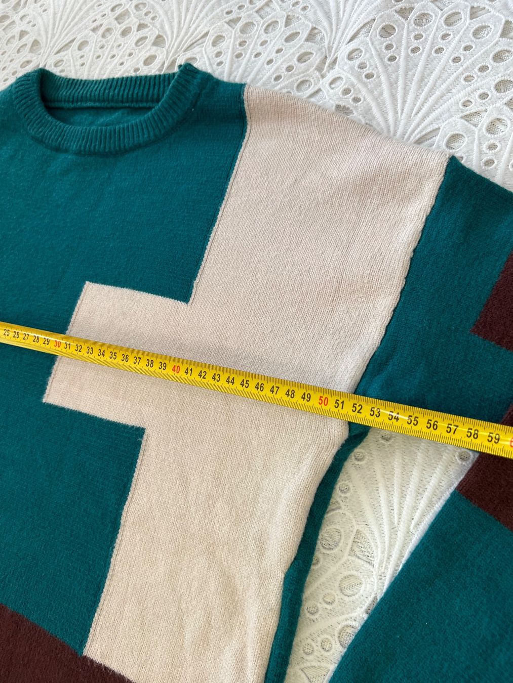 Maglioni & Felpe: Frauen Stricken Pullover Farbe Kontrast Gr S – Usato da Frenkendorf venduto da Style365 5