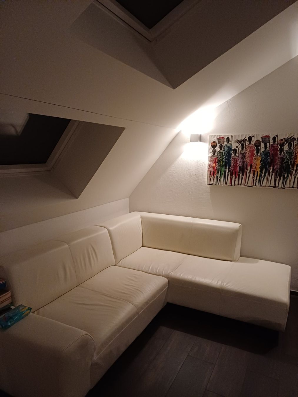 Interio Sofas: Leder-Sofa weiss – D'occasion à Flums par elchapo 1