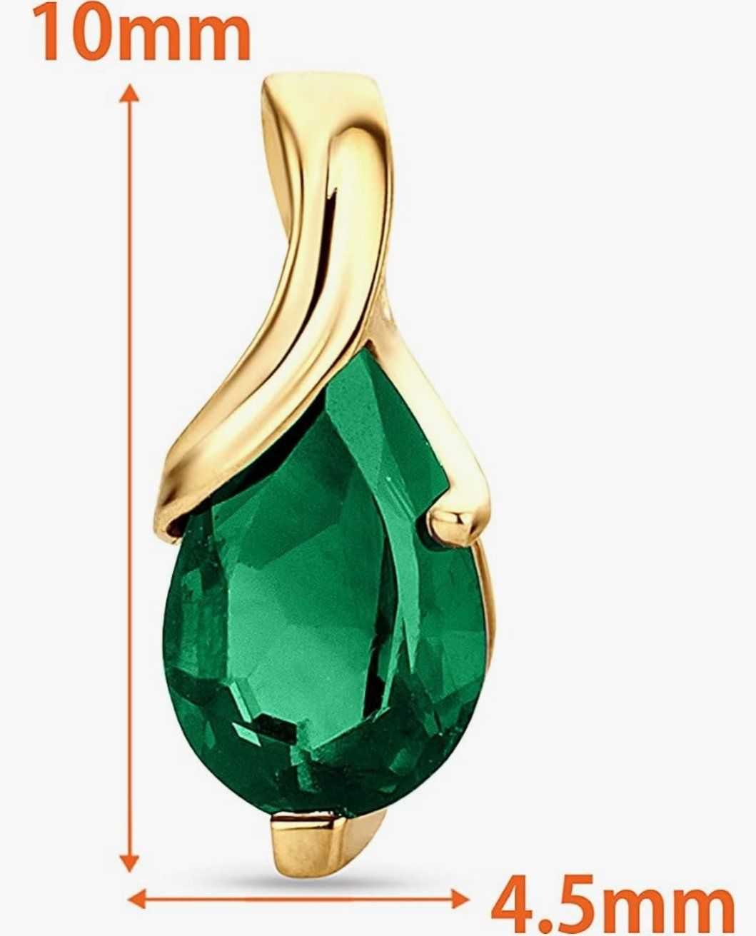 Boucles d'oreille: Gold und Smaragd – Neuf avec emballage d'origine à Hemmental par BlingBling1 2