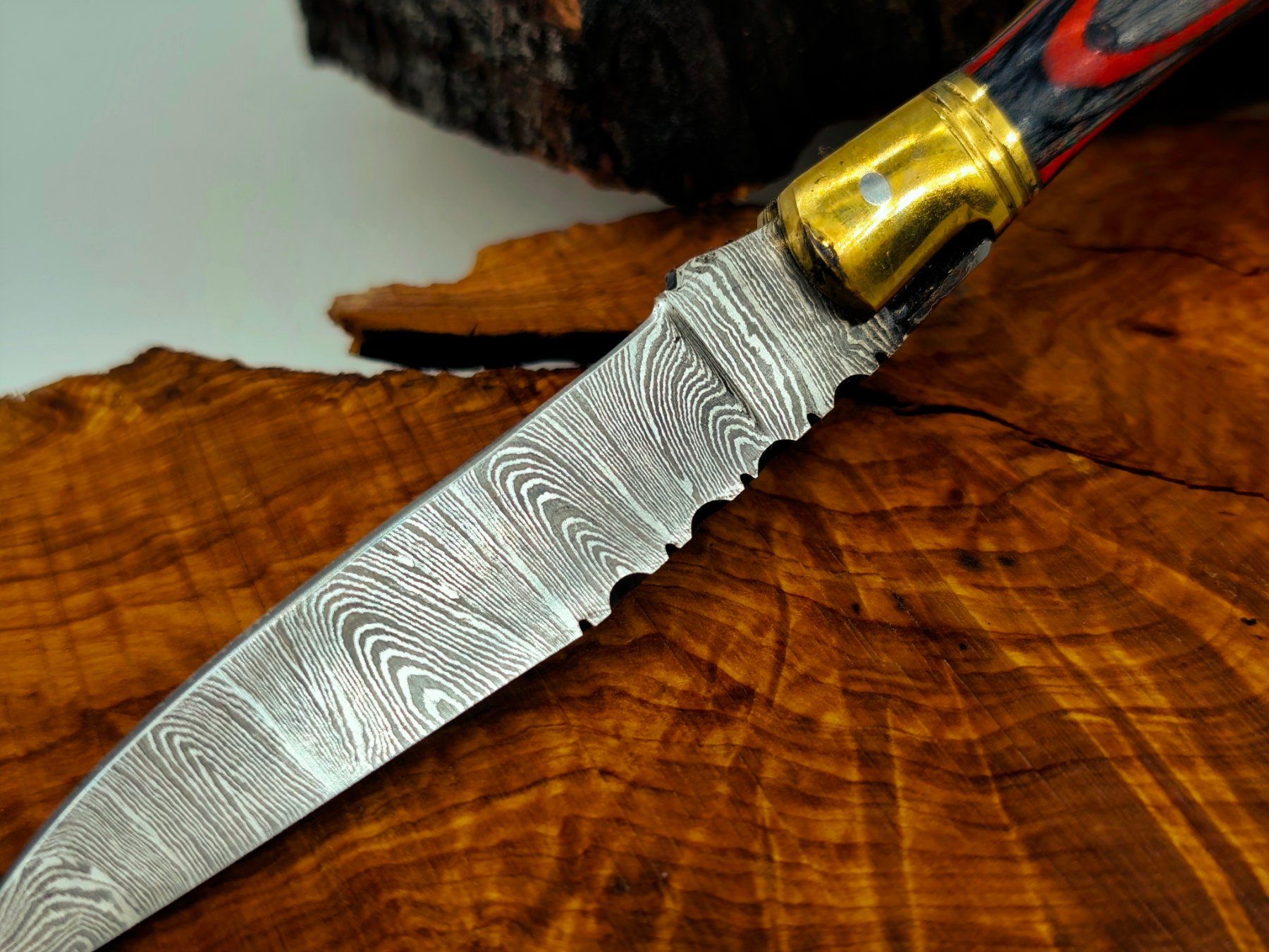 Accessori: Laguiole Damast Messer Klappmesser echtes Damastmesser – Nuovo e nell'imballaggio originale da Arlesheim venduto da Premius_1 3