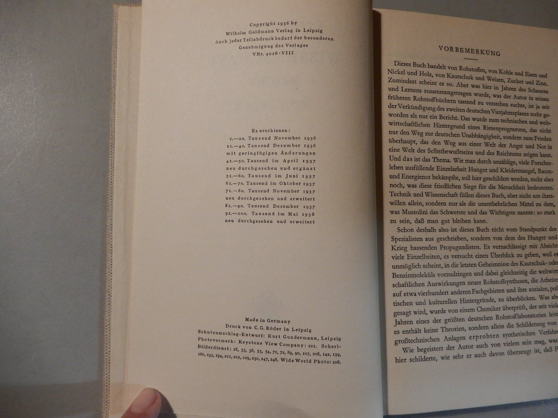 Libri: Anton Zischka - Wissenschaft bricht Monopole – Usato da Erstfeld venduto da Mario_boe0 3