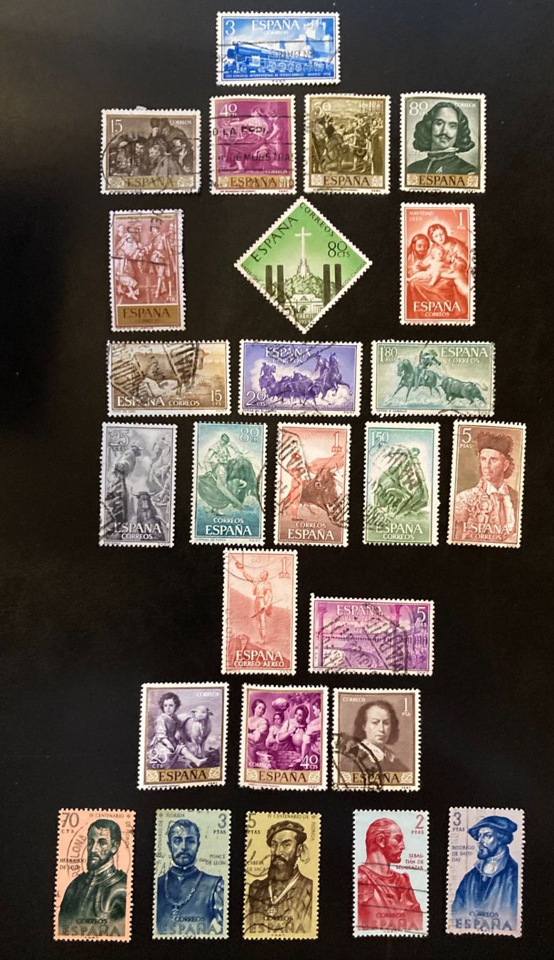 Tutti i francobolli: Lot Spanien (1950-1972), 134 Werte # – Usato da Hermetschwil-Staff venduto da Starbliggi 2