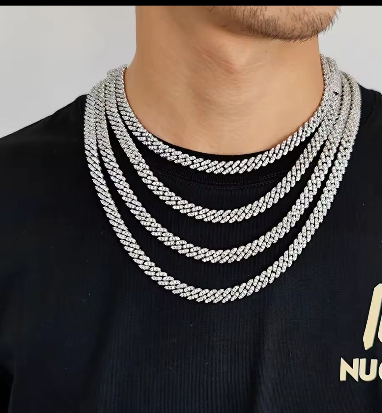 Catenine: Iced out Kette Silber 55 cm x 6mm – Nuovo e nell'imballaggio originale da Suhr venduto da ChronixChronometer 5