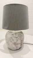 Tischlampe grau Lampenschirm Stehlampe Stehlampe Sockel Kuge