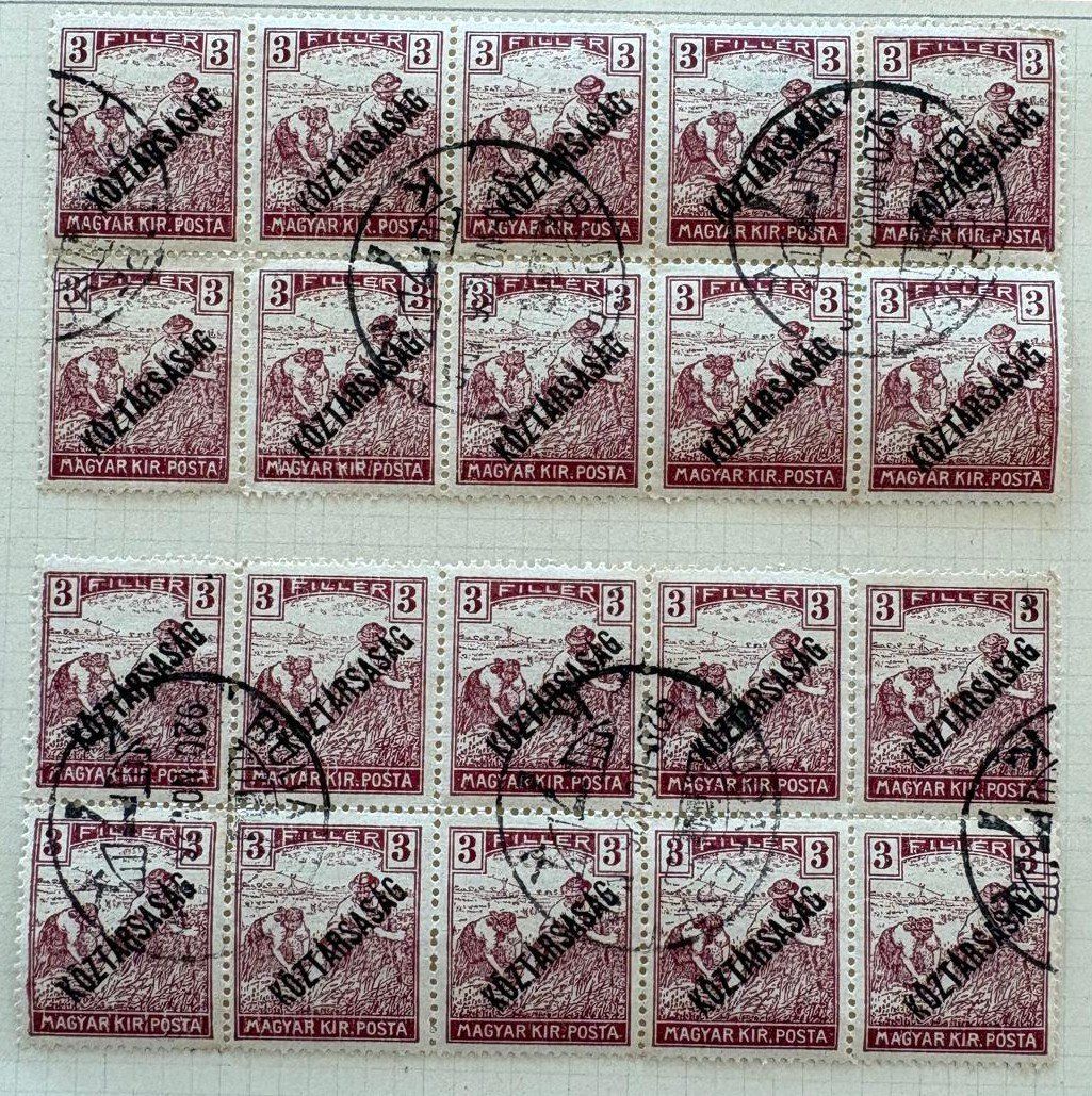 Tutti i francobolli: KONVOLUT 4ER BLOCKS UNGARN – Usato da Ostermundigen venduto da Wyatt-Earp 1