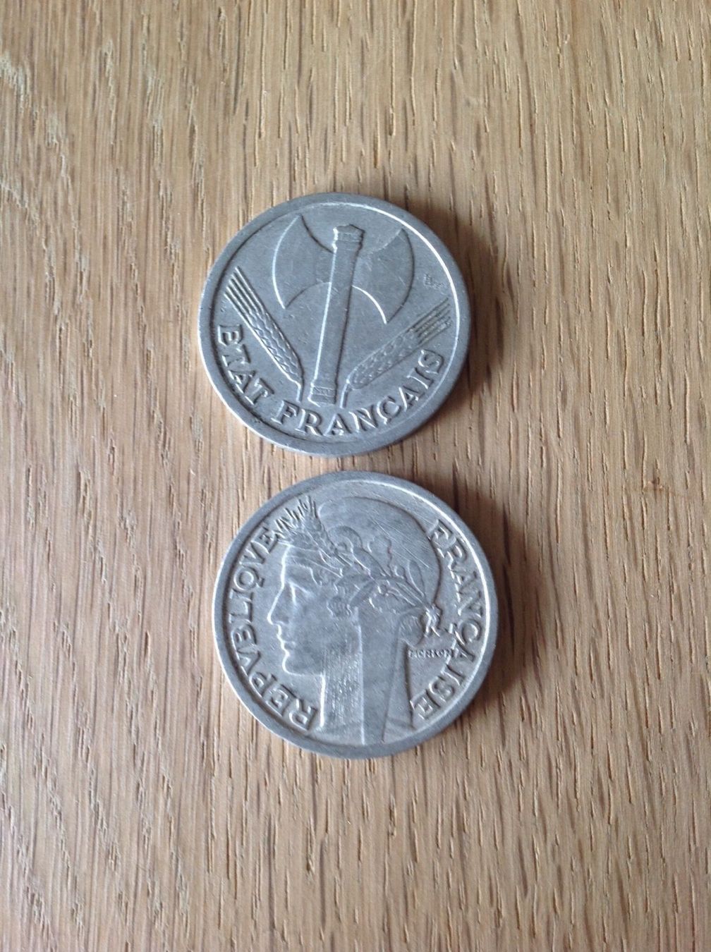 Alle Münzen: Deux pièces de 2 franc français TB – Gebraucht aus Villars-sur-Glâne von Graca03 2