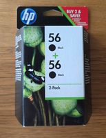 HP 56 Black Doppelpack Original Druckerpatronen Neu & OVP