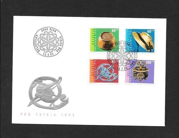 Tutti i francobolli: FDC Pro Patria Serie 1995; B247-B250 – Nuovo (secondo la descrizione) da Olten venduto da clotaldi