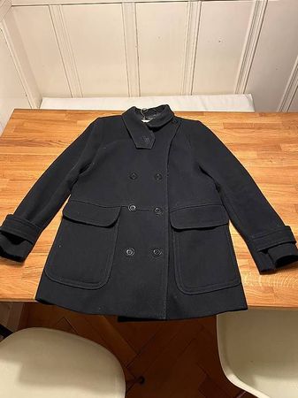 Dunkelblauer (fast schwarz) Wollmantel Gr. M Filippa K