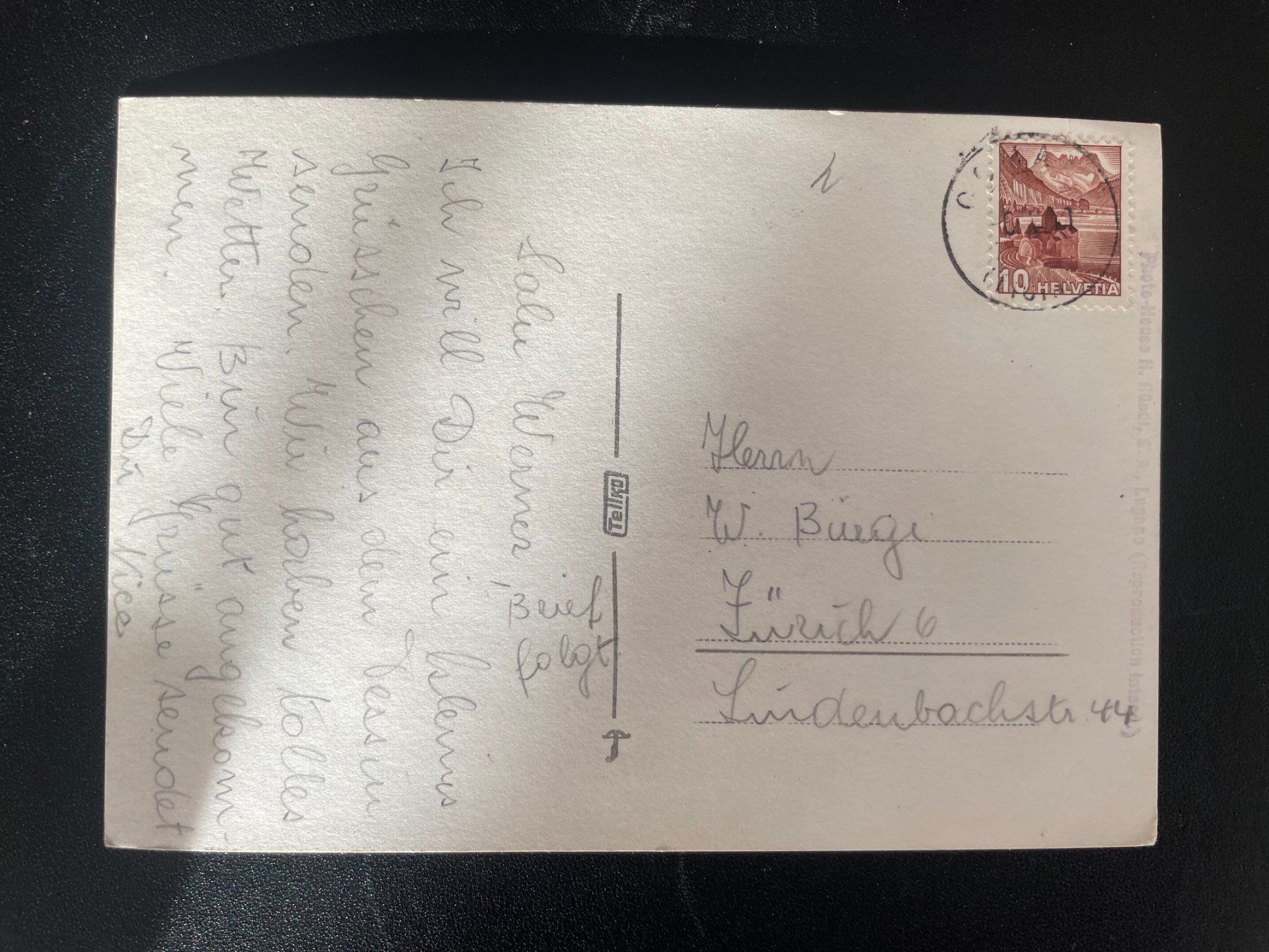 Ansichtskarten: AK TI Comano, Pension Jotter – Gebraucht aus Thal von Danny82 1