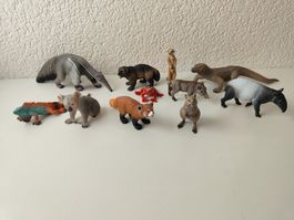 Schleich Wild Life Set Mix Diverse Erdmännchen Tapir Koala