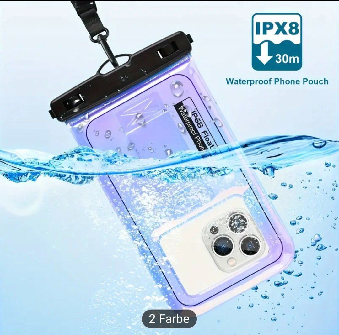 Cover & Protezioni schermo: Schutzhülle / Case gegen Wasser, violett – Nuovo (secondo la descrizione) da Baden venduto da rocket85 1