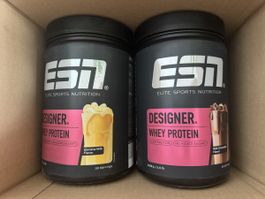 ESN Designer Whey Protein 2x 908g Banane und Schoko neu