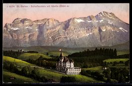 AK St. Gallen, Scheffelstein mit Säntis
