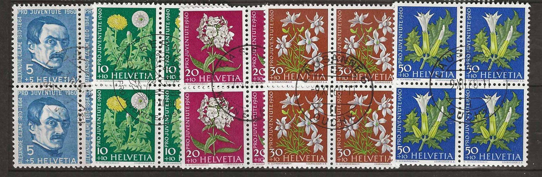 Alle Briefmarken: PJ060 - Pro Juventute 1960 B4 obl. – Gebraucht aus Trélex von Phil_Albert