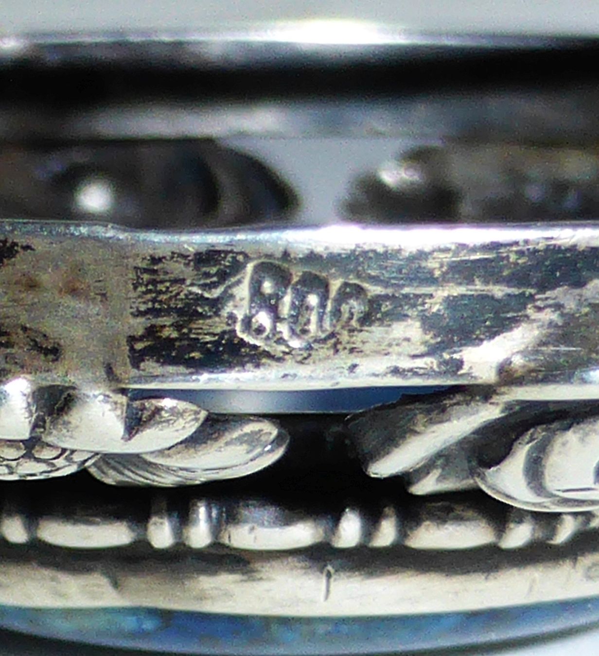 Spille & Fermagli: Wunderschöne Jugendstil-Brosche, Silber mit Lapislazuli – Usato da Sonceboz-Sombeval venduto da Artdecolove 6