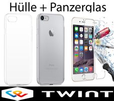 iPhone SE 2022 /2020 /7/8 Hülle Etui Case + Panzerglas Glas
