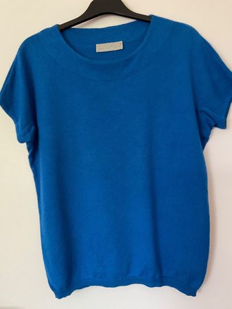 ANNAPURNA 65% Kaschmir 35% Seide Pullover Gr L Royalblau