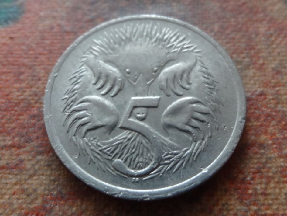 Tutti le monete: AUSTRALIA  5  Cents  1976 – Usato da Romanel-sur-Lausanne venduto da Swift13