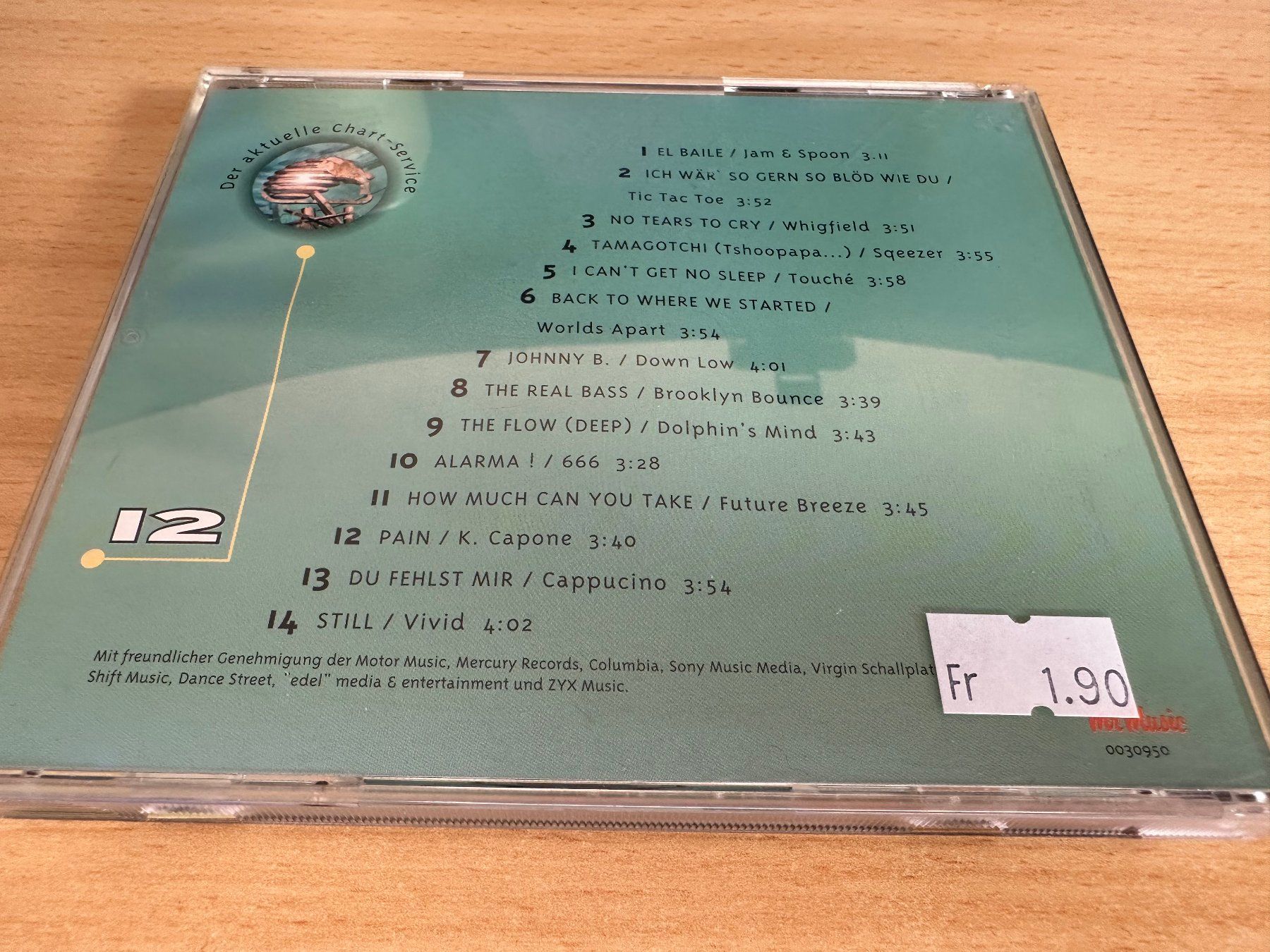 CD: Various – Chart Hits Vol. 12 1997 – Usato da Rikon im Tösstal venduto da Alpenmutz 1