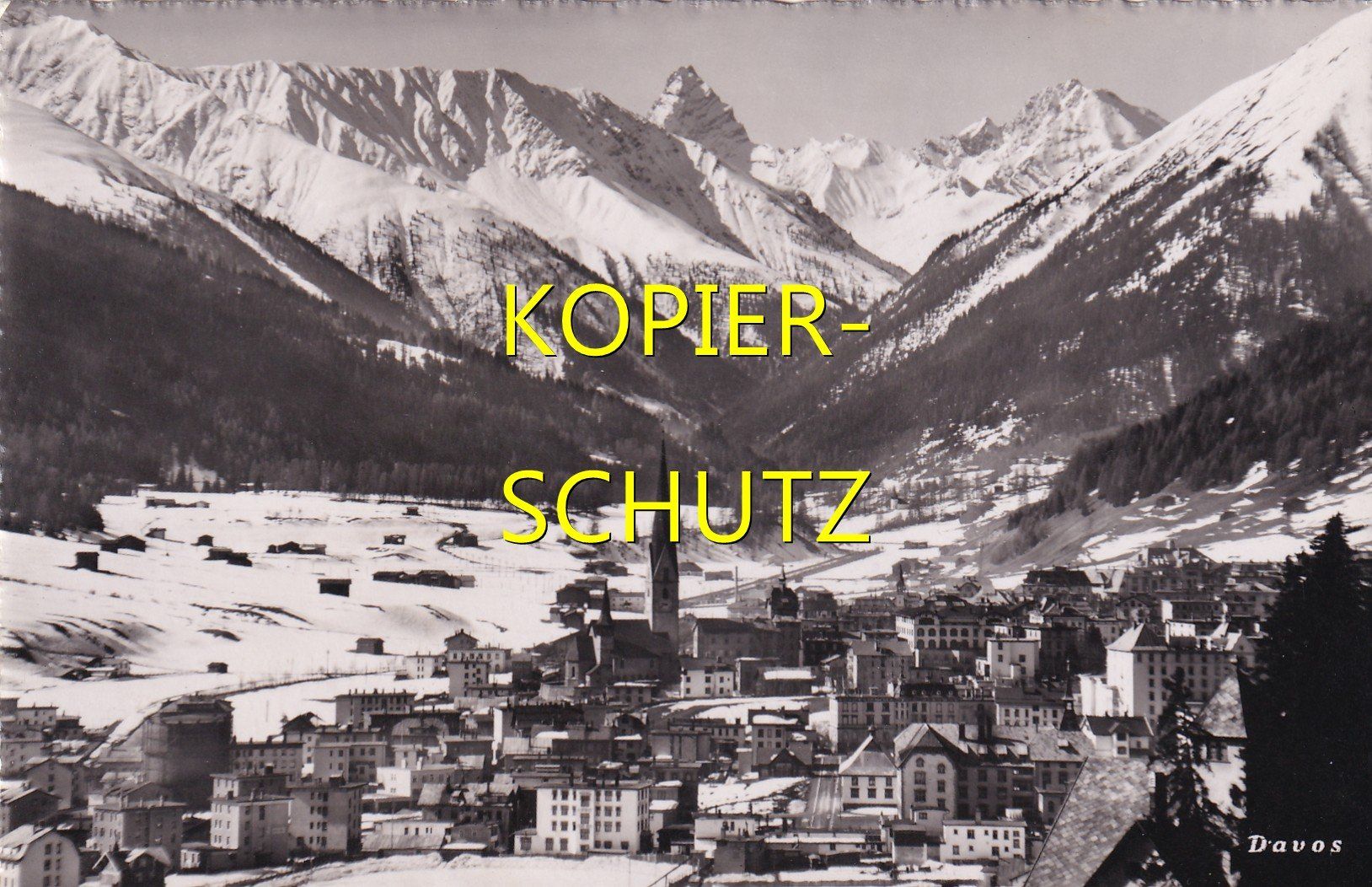 Cartoline postali: Davos /bc – Usato da Hombrechtikon venduto da Rudolf07