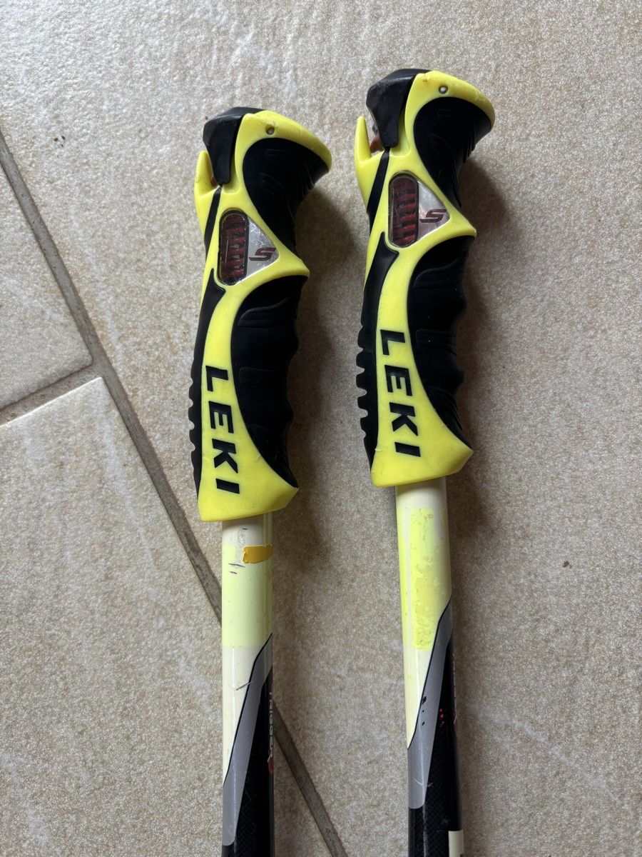 Leki Bastoncini da sci: LEKI bâtons de Ski Worldcup light Trigger S courbés - 90 cm – Usato da Ogens venduto da ced_qn5v 1