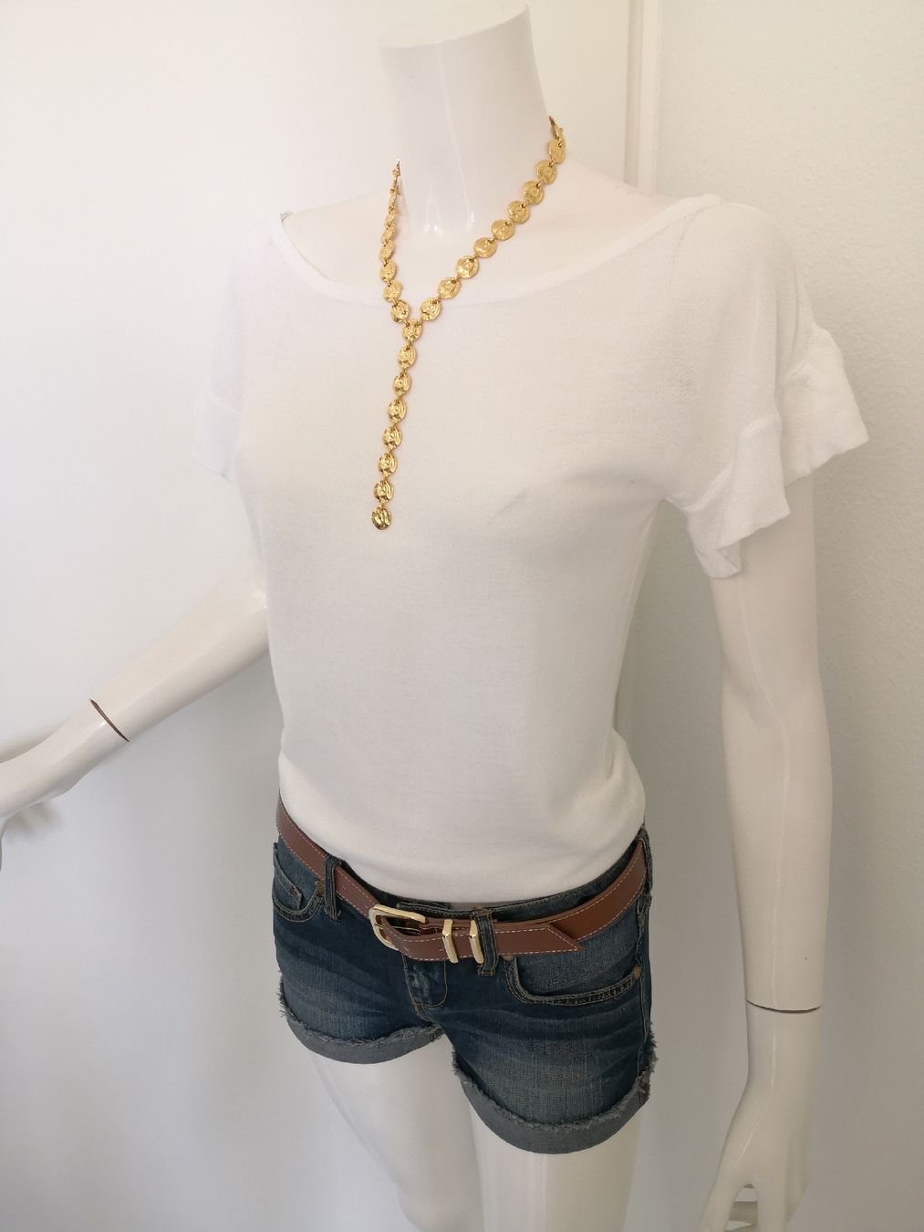 Mango Top: 🤩MANGO STRICK-TOP WEISS & VOLANT äRMEL – Nuovo (secondo la descrizione) da Olten venduto da Naja-Twins-Twins 3