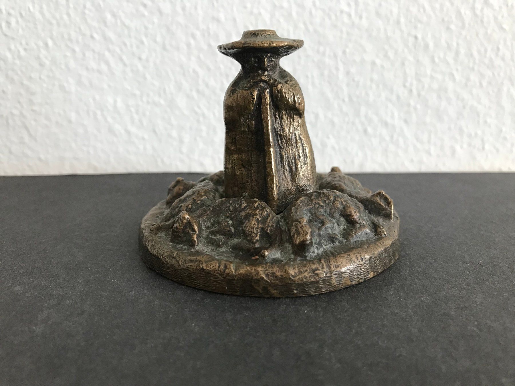 Skulpturen & Statuen: BRONZE FIGUR HIRTE mit MONOGRAMM MK – Gebraucht aus Luzern von Immergern 2