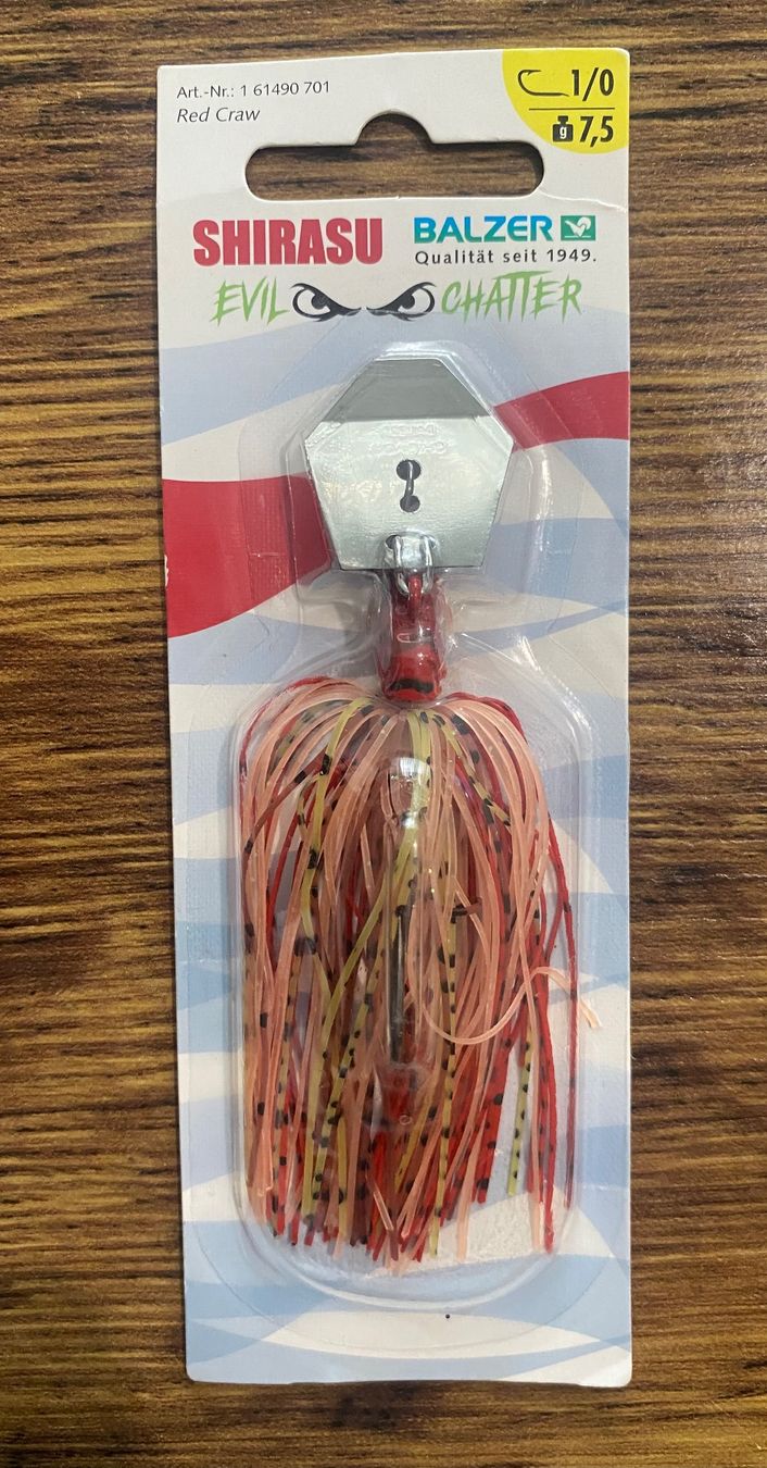 Balzer Esche: BALZER Shirasu Evil Chatterbait Gr.1/0 7.5g – Nuovo e nell'imballaggio originale da Widnau venduto da Fishingtackle_Oggy