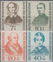 BRD 222-225 Wohlfahrtsausgabe: Helfer der Menschheit 1955 **