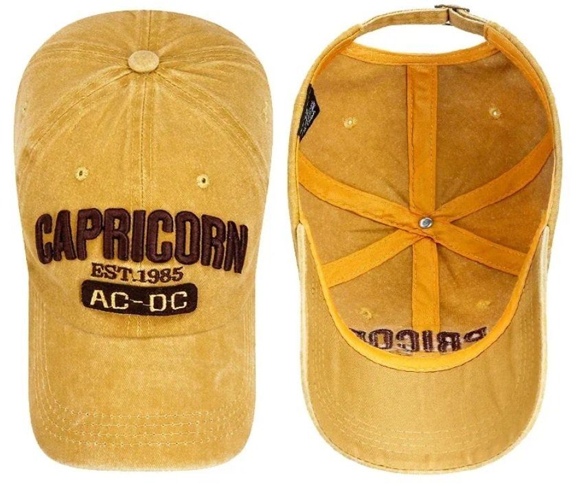 Copricapi, berretti & cappellini: Gelbe Retro gewaschene Cap Capricorn – Nuovo e nell'imballaggio originale da Lausanne venduto da FASHION-WORLD-SHOP 4