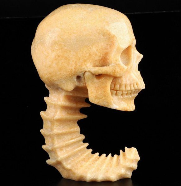 Minerali & Pietre curative: Orange Aventurin Skull Sculptur – Nuovo (secondo la descrizione) da Walenstadt venduto da vkt_qc8d 4