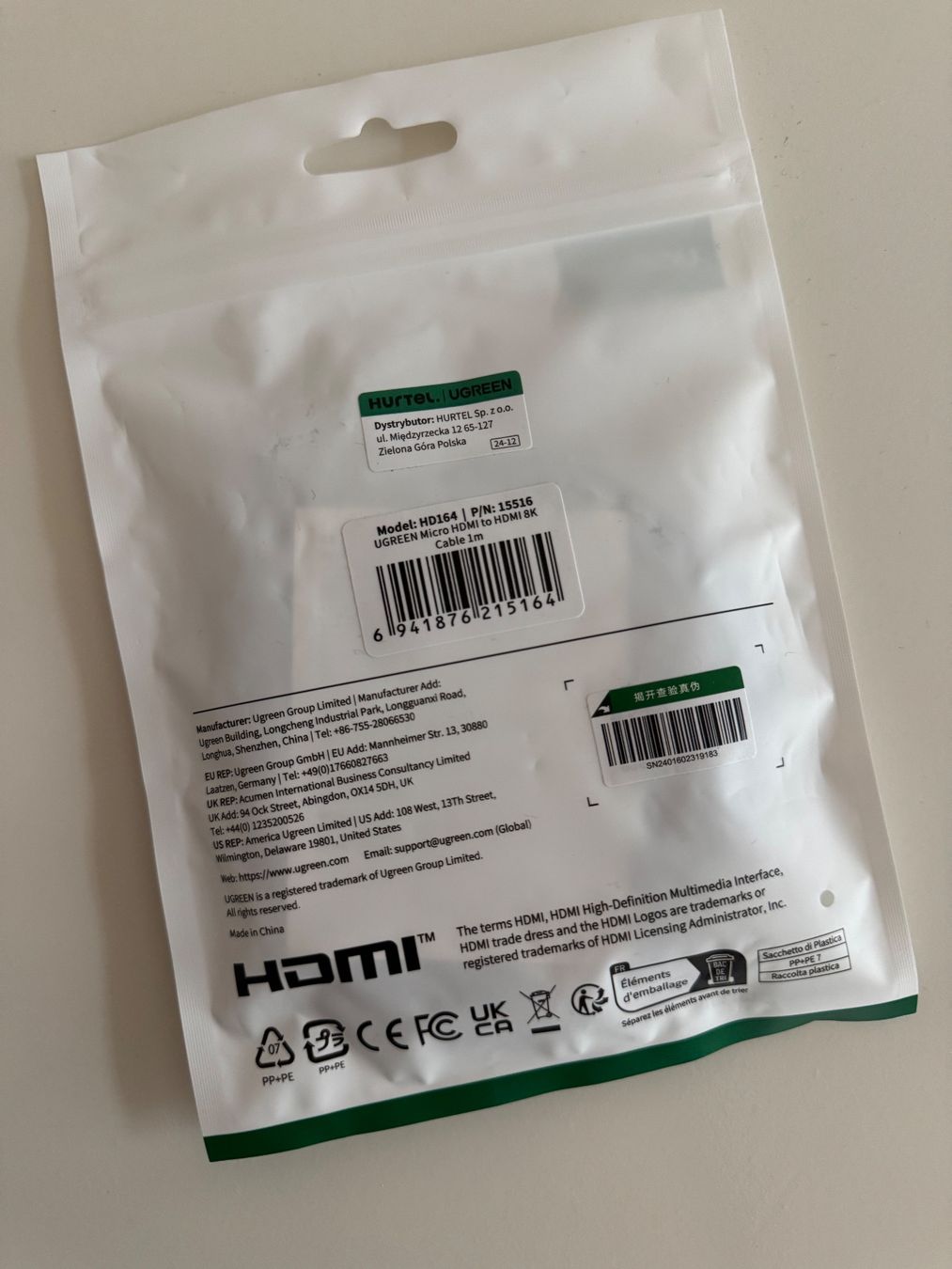 Câbles: HDMI Kabel – Neuf avec emballage d'origine à Solothurn par Vintage87 1