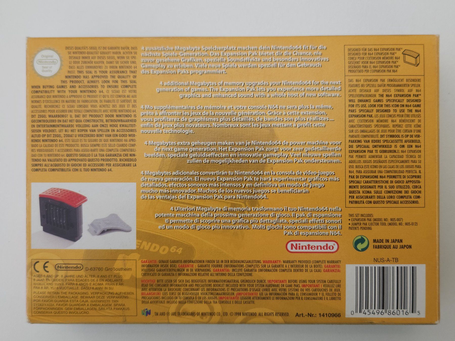 Nintendo Spiele: Expansion Pak mit Originalverpackung - N64 – Gebraucht aus Autigny von zel_gvl5 4