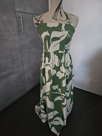 Kleid H&M Linen Blumenmuster Grösse M guter Zustand
