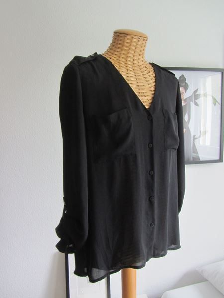 H&M Camicette: Chiffon Bluse schwarz - 34 – Usato da Zürich venduto da Diazaio 1