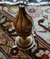 Messing Patina lotus Kerzenhalter