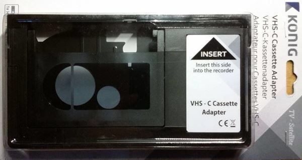VHS-C Zu VHS Adapter - Konvertiert VHS-C-Kassetten Für Standard-Videorecorder, Mit Motorisiertem Ladevorgang