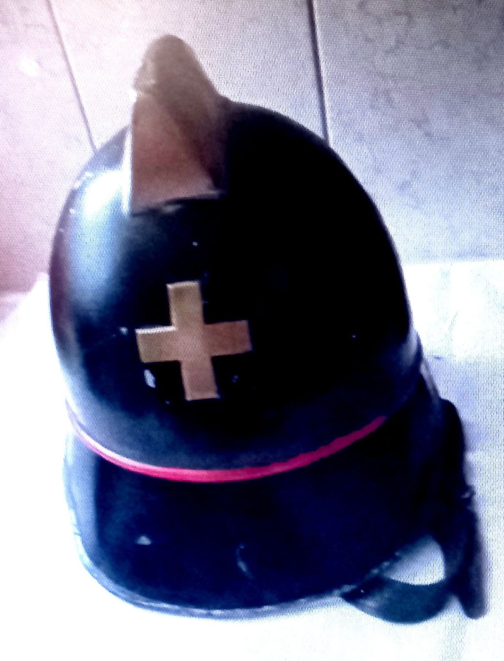 Pompieri: Alter Feuerwehrhelm aus Stahl – Usato da Baar venduto da 2cvbaar 3