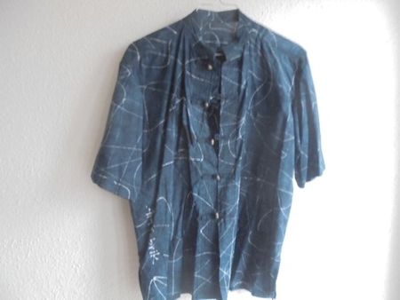 Batikhemd s/w Gr. 42 Karibik NEU