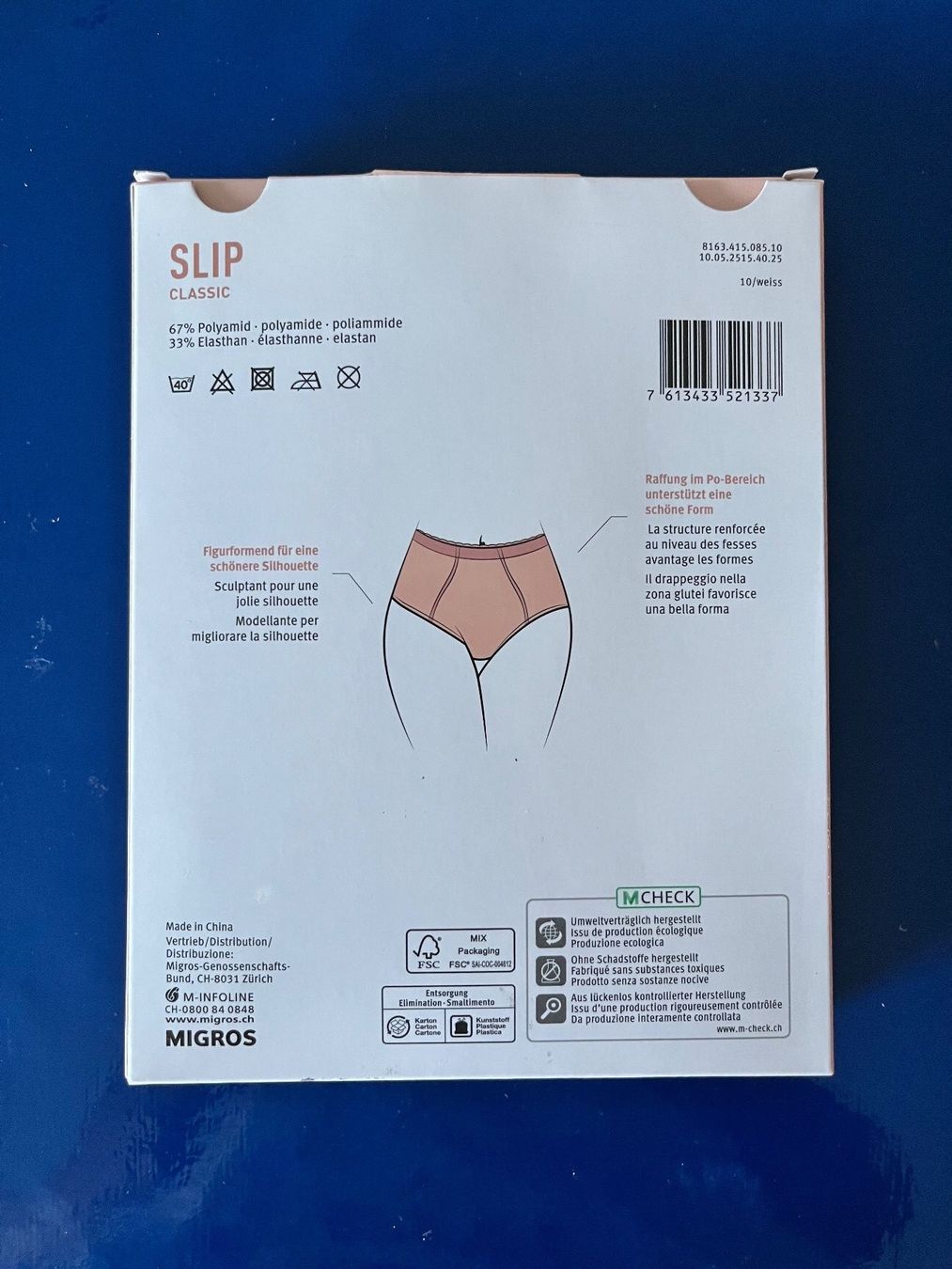 Migros Altra biancheria intima: Slip Classic, Shaping Effect medium, Grösse 46, Farbe Weiss – Nuovo e nell'imballaggio originale da Rudolfstetten venduto da gst_g7xl 1