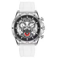 SALE Herrenuhr Sport Chronograph, weiss, Demomodell
