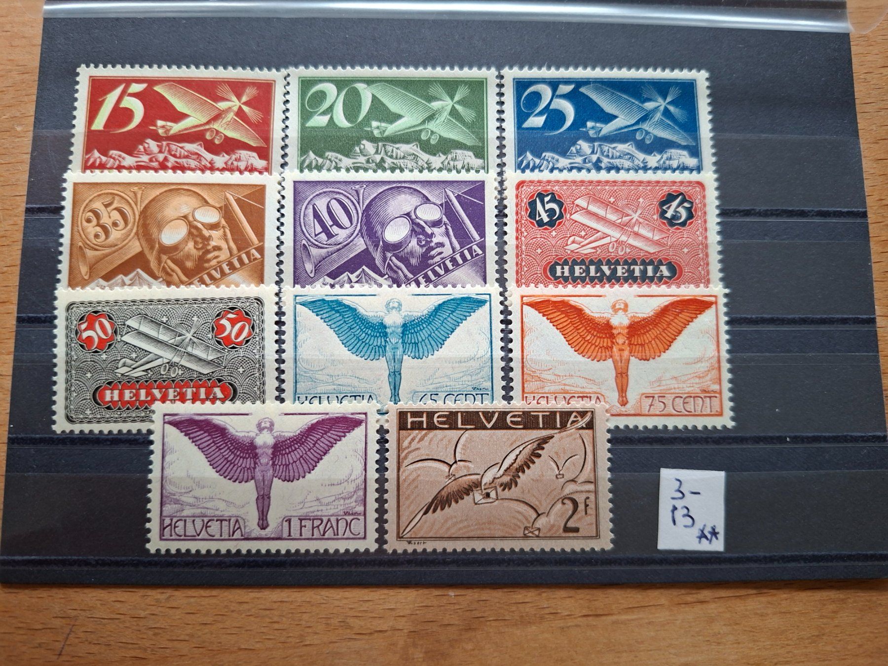 Alle Briefmarken: Flugpost Nr. 3-13 ** ab 1.-!!! – Neu (gemäss Beschreibung) aus Biel/Bienne von Mtiger2