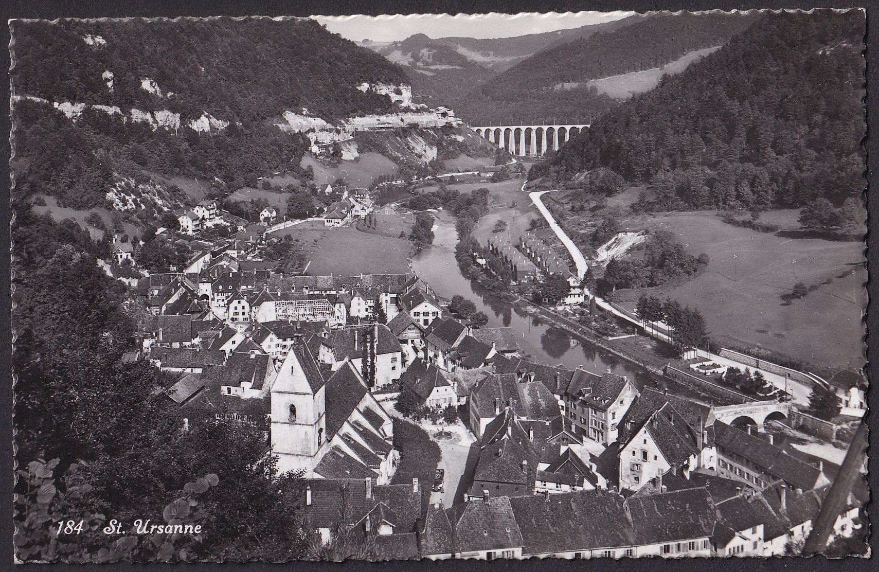 Cartoline postali: St. Ursanne Stadtansicht – Usato da Olten venduto da clotaldi