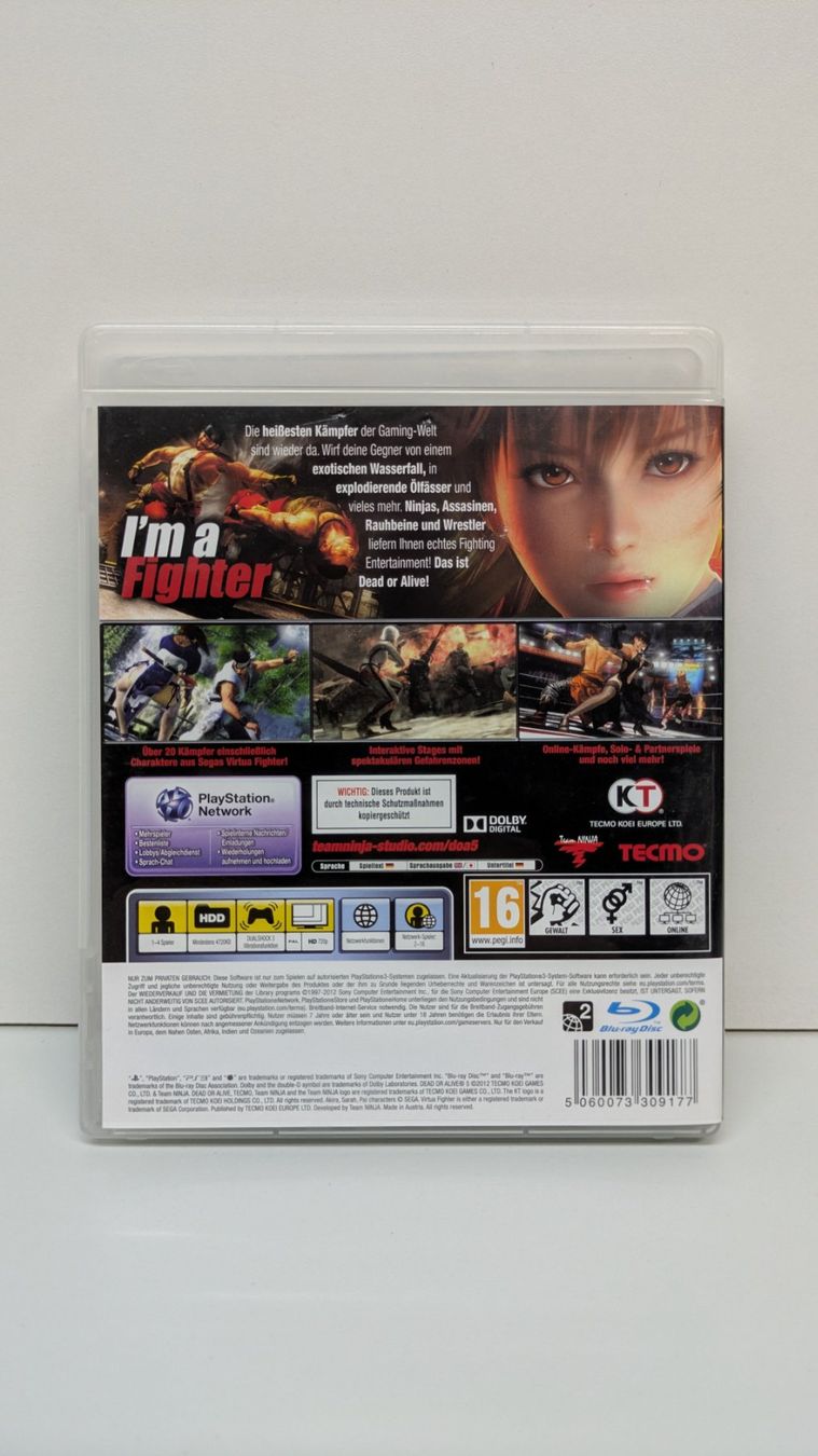 Giochi: Dead or Alive 5 - PlayStation 3 – Usato da Menziken venduto da mame18 2