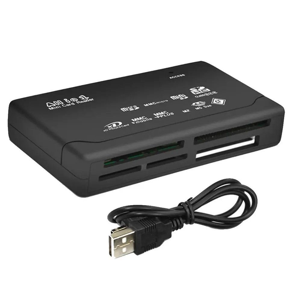 Lettori di schede: USB Kartenlesegerät für SD / MicroSD / CF / MemoryStick / M2 – Nuovo e nell'imballaggio originale da Uster venduto da -FPS- 2