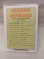 Mappa NOVARA E VERBANIA - 1960 - come nuova