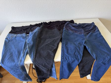 3 x Damen Umstandshosen Jeans/Jeggings Grösse 48