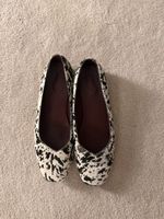 Ballerina Flats Kuhmuster / Fell