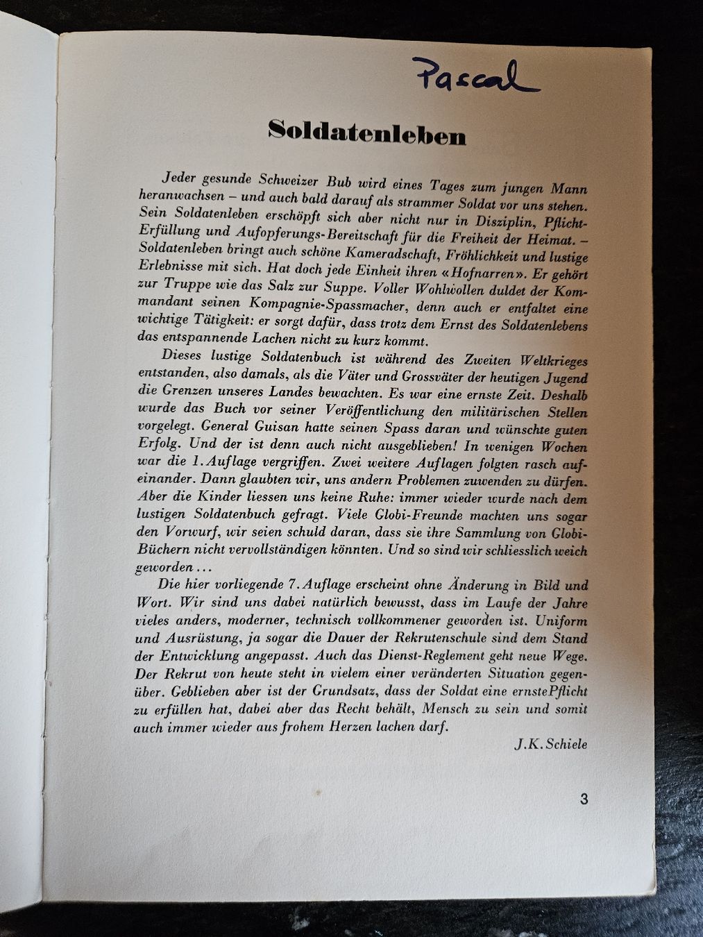 Libri: Globi wird Soldat - Kinderbuch 7. Auflage (1972) – Usato da Eschenbach SG venduto da MarThu 3